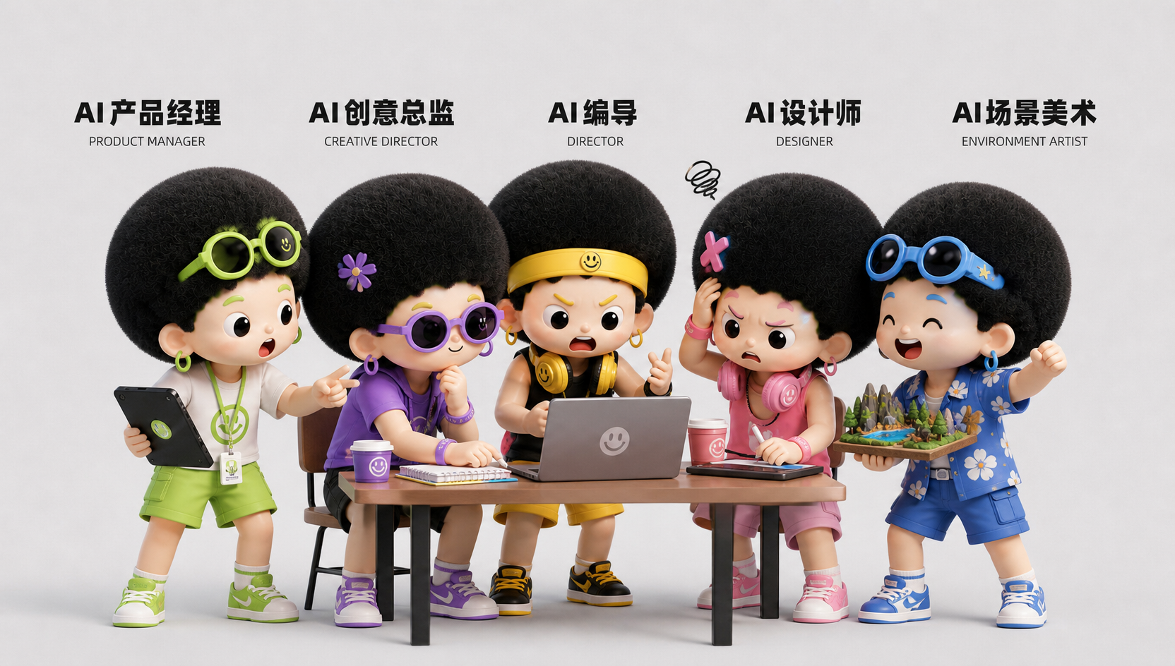 五大智能体协同展示图